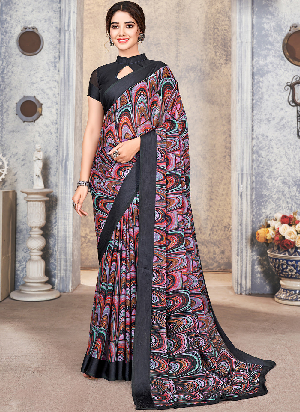 rajyogam chiffon saree surat