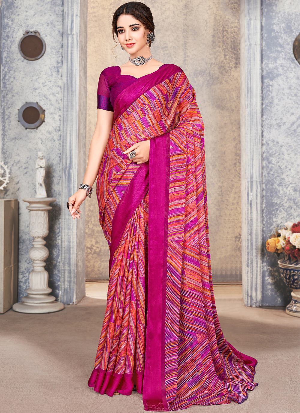 rajyogam chiffon saree surat