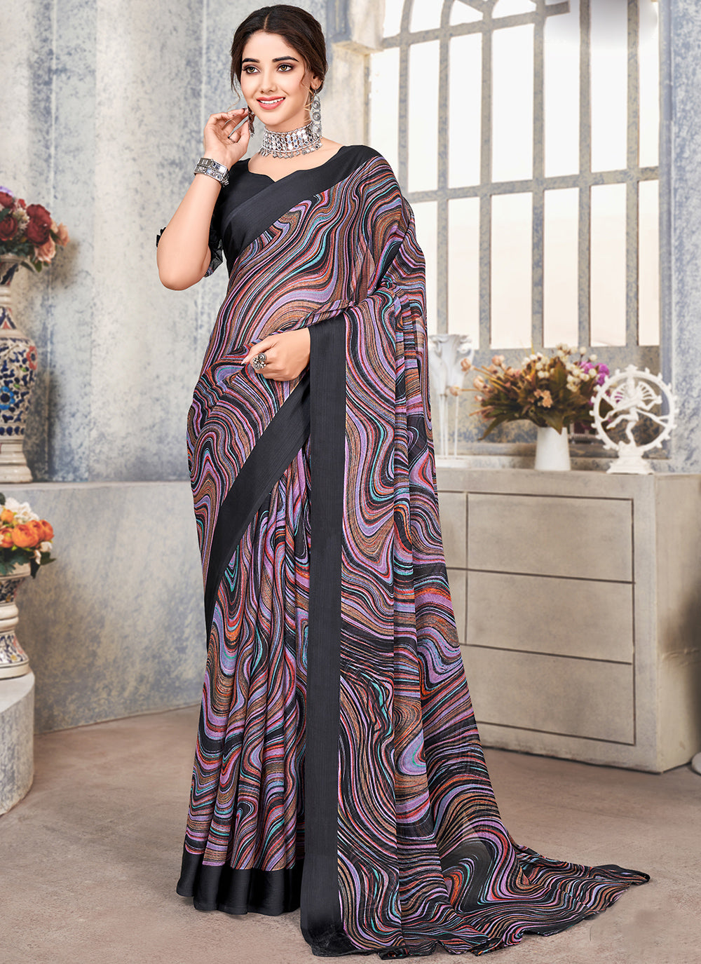 rajyogam chiffon saree surat