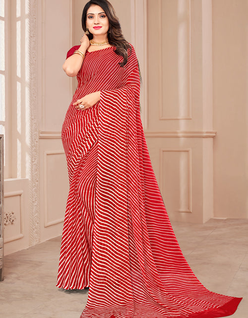 Buy Red Chiffon Sarees Online In India At Best Price Offers | Tata CLiQ