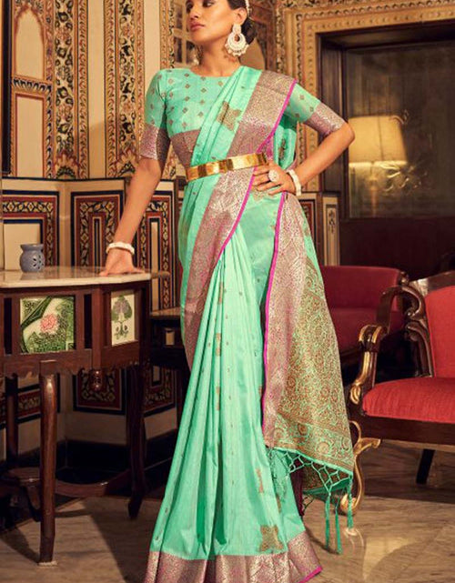 Load image into Gallery viewer, rajyogam banarasi silk saree surat
