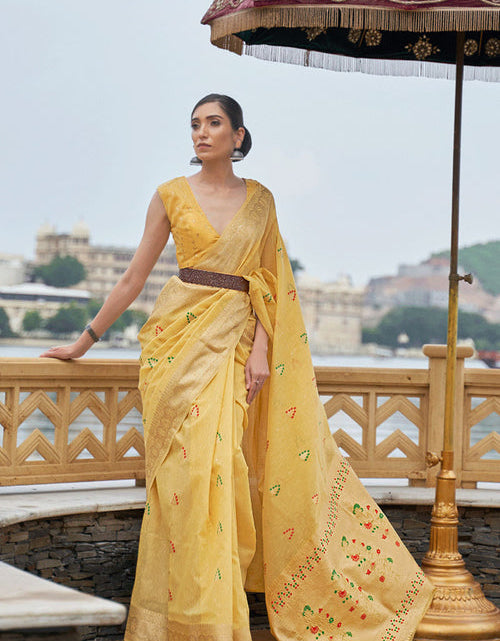 Load image into Gallery viewer, rajyogam linen silk saree surat
