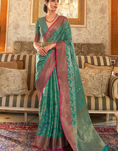 Load image into Gallery viewer, rajyogam banarasi silk saree surat
