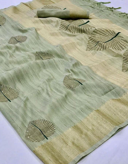 Load image into Gallery viewer, rajyogam linen silk saree surat
