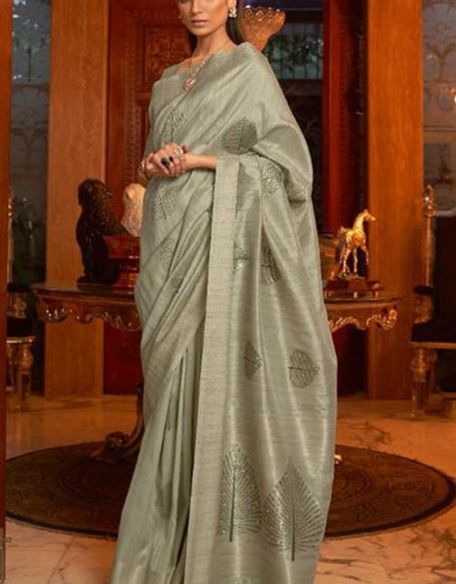 Load image into Gallery viewer, rajyogam linen silk saree surat
