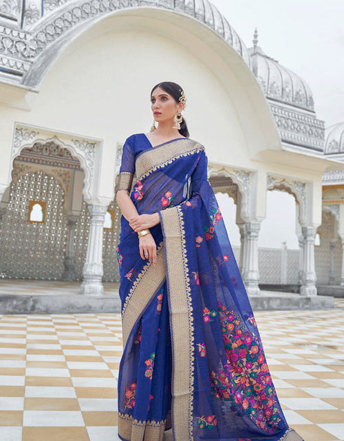 Load image into Gallery viewer, rajyogam linen silk saree surat
