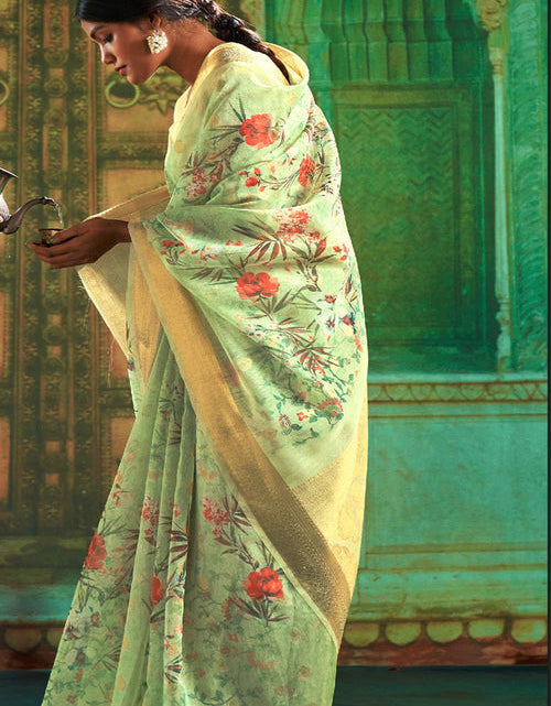 Load image into Gallery viewer, rajyogam linen silk saree surat
