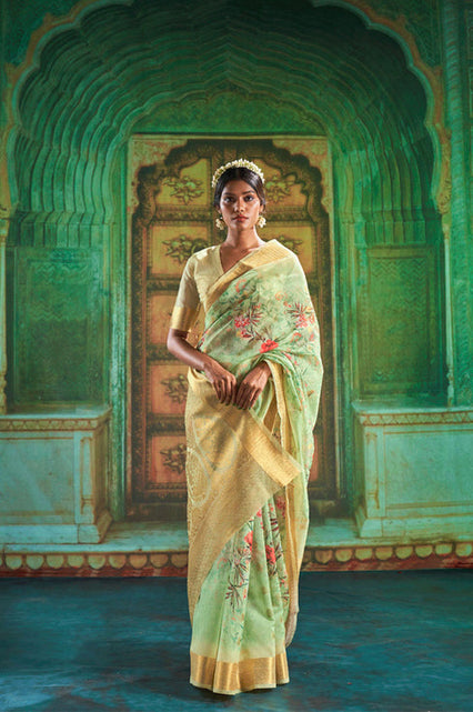 Load image into Gallery viewer, rajyogam linen silk saree surat
