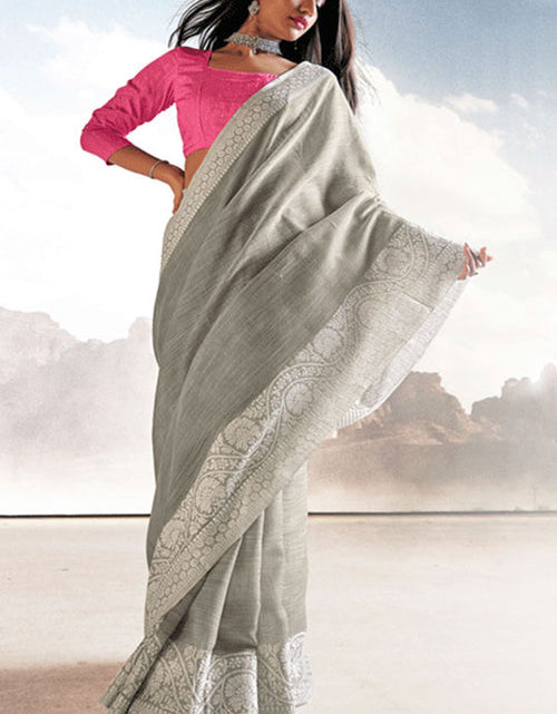 Load image into Gallery viewer, rajyogam linen silk saree surat
